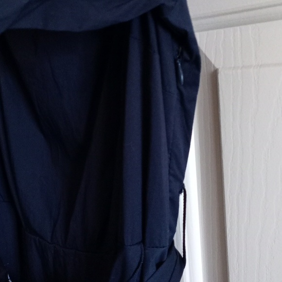 VENUS Navy Blue &White Off-Shoulder Flutter Sleeve Sundress Size 18 - Picture 9 of 15